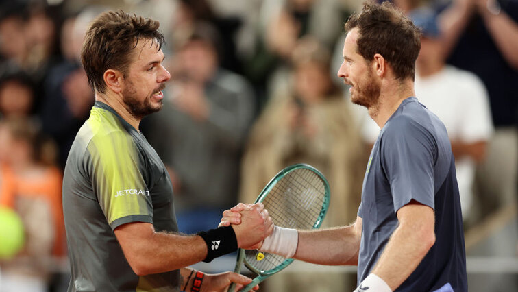 Stan Wawrinka und Andy Murray bei den French Open 2024