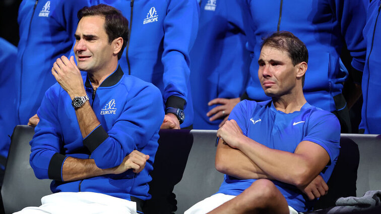 Roger Federer und Rafael Nadal spielten 2022 beim Laver Cup gemeinsam Doppel.