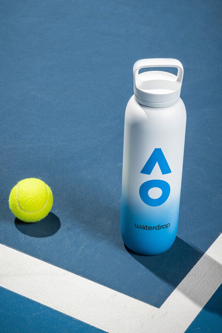 Die waterdrop Player Bottle für die Australian Open 2025