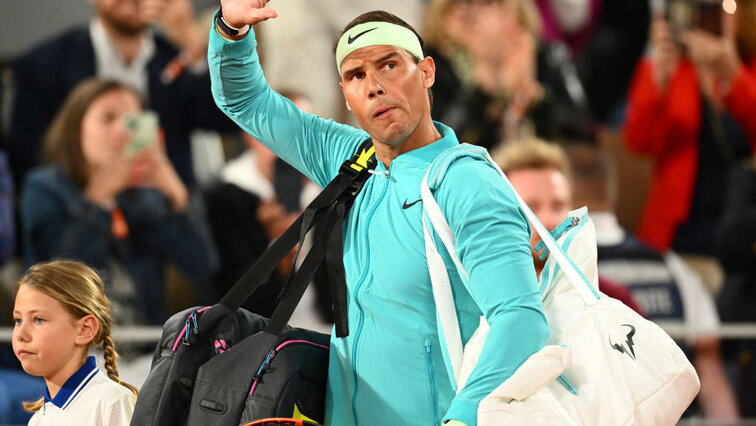 Na, dann bis ...? Rafael Nadal am Montag in Roland-Garros