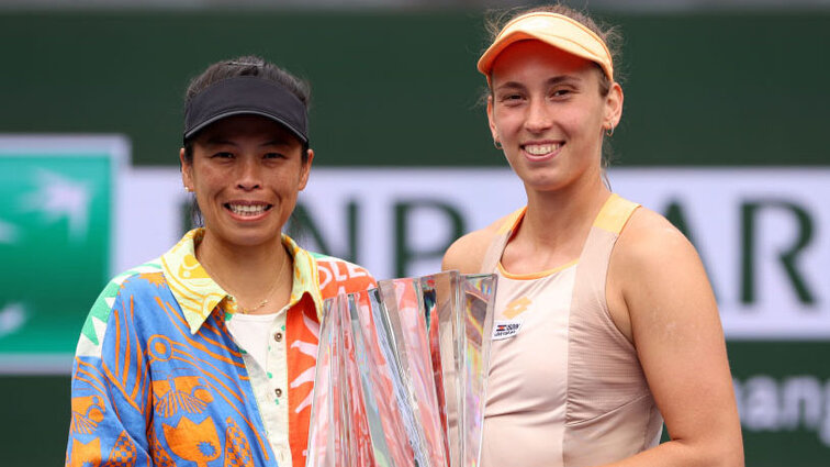 Su-Wei Hsieh und Elise Mertens haben zum zweiten Mal in Indian Wells reüssiert