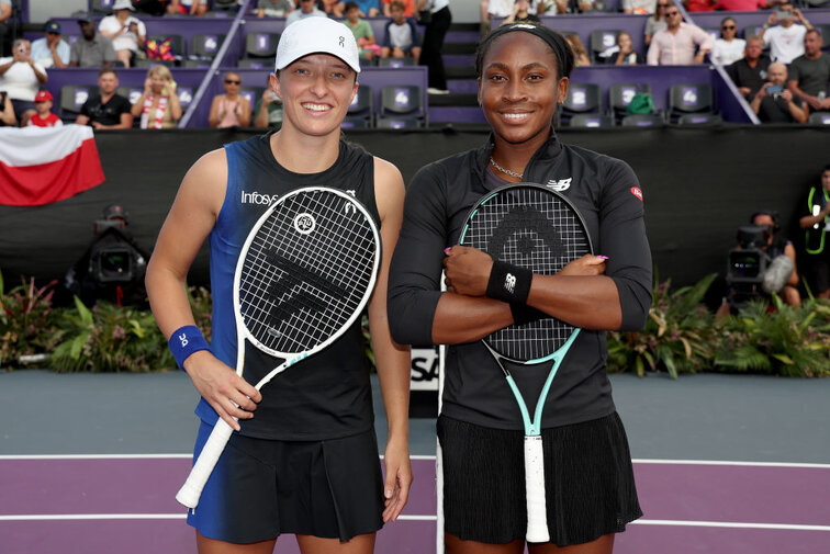 Iga Swiatek und Coco Gauff treffen aufeinander