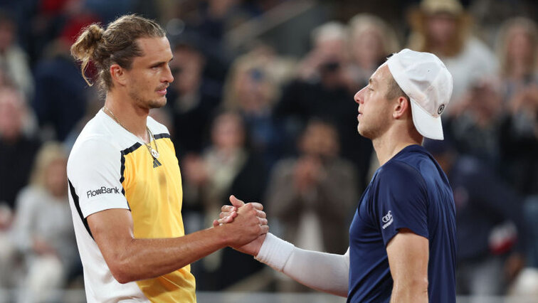 Alexander Zverev und Tallon Griekspoor in Roland-Garros 2024