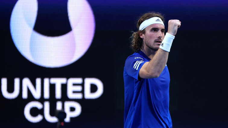 Tsitsipas not only scored a point for his team by defeating Dimitrov, but also won his 250th game at ATP Tour level