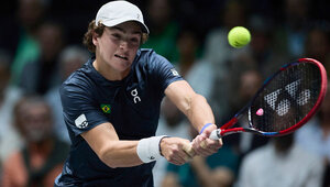 Joao Fonseca beim Davis Cup im brasilianischen Trikot