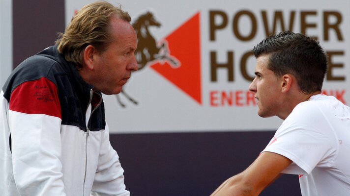 Günter Bresnik and Thiem in Kitzbühel 2012