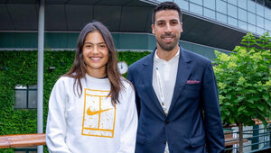 Emma Raducanu und Sami Khedira in Wimbledon