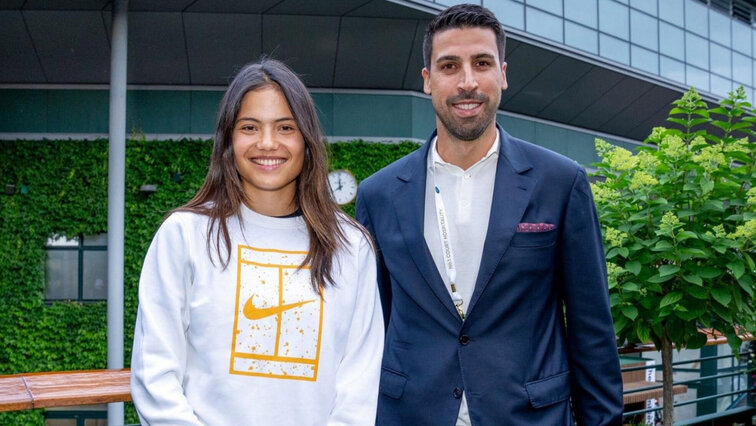 Emma Raducanu und Sami Khedira in Wimbledon