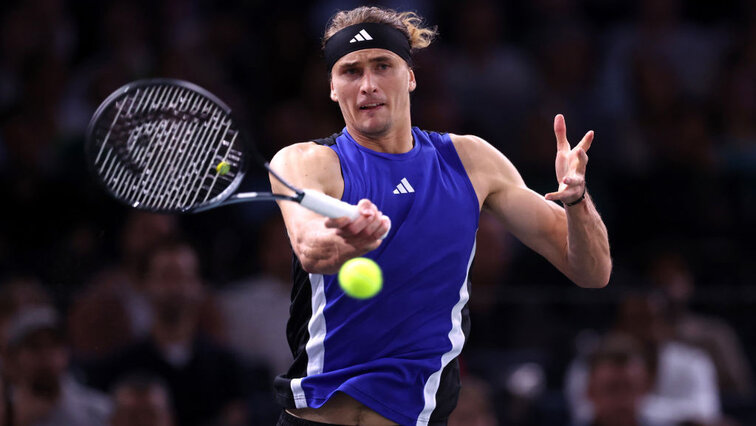 Alexander Zverev am Donnerstag in Paris-Bercy