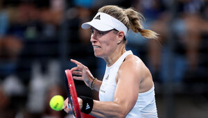 Angelique Kerber played her first round match in Rome on Tuesday