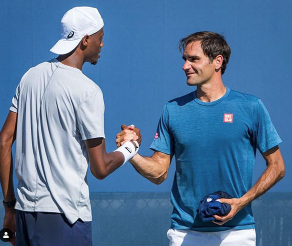 It S Like A Switch Flick Christopher Eubanks Reflects On Practicing With Roger Federer