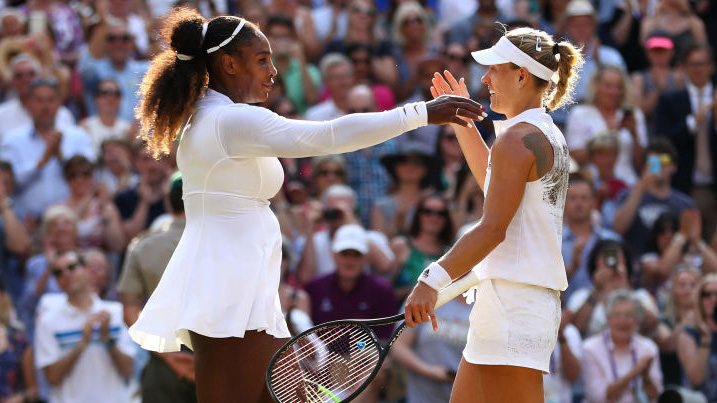 Serena Williams und Angelique Kerber in Wimbledon 2018