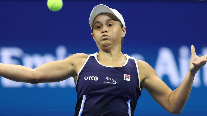 Ashleigh Barty in the night session on Saturday