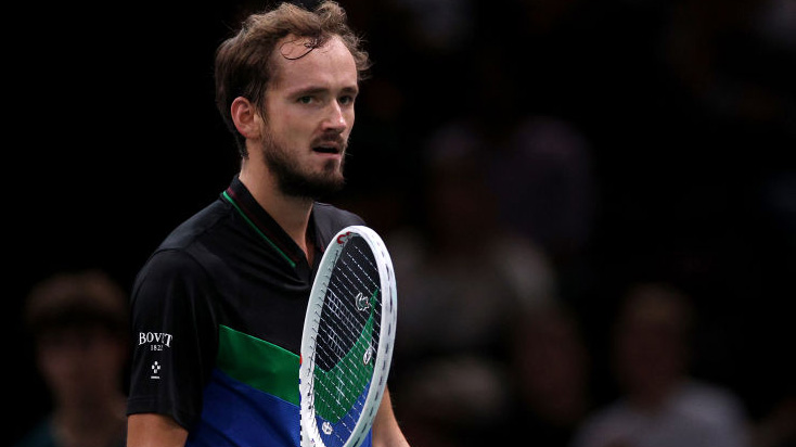 Daniil Medvedev am Mittwoch in Paris-Bercy