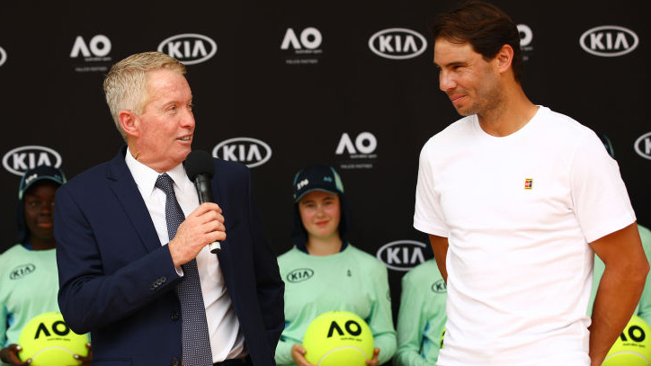 Craig Tiley und Rafael Nadal vor den Australian Open 2020