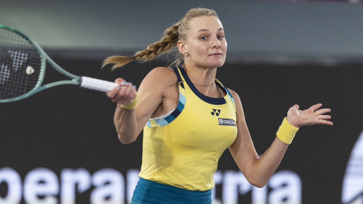 Dayana Yastremska am Mittwoch in Linz