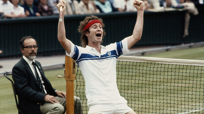 John McEnroe in Wimbledon 1981