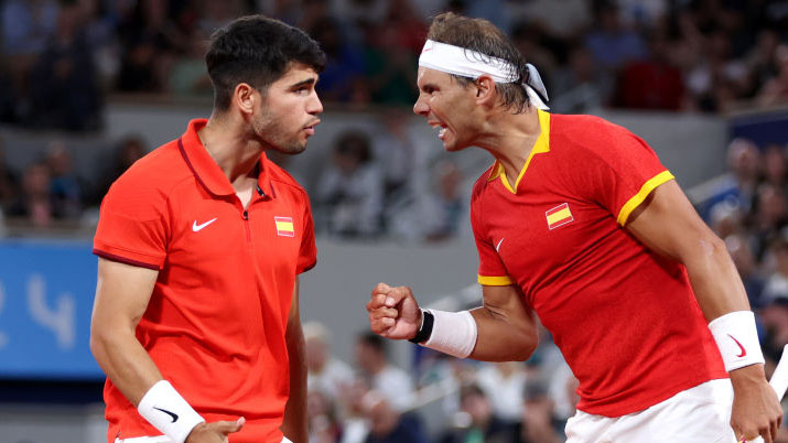 Glory Days: Carlos Alcaraz und Rafael Nadal in Paris bei den Olympischen Spielen 2024