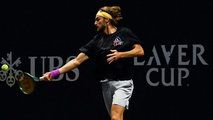 Stefanos Tsitsipas bei seinen Vorbereitungen in Berlin