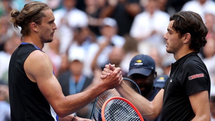 Bei den US Open musste Alexander Zverev wie schon in Wimbledon Taylor Fritz gratulieren