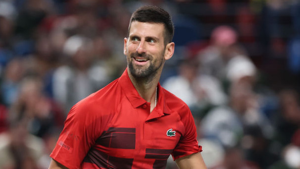 Novak Djokovic hatte gegen Jakub Mensik nicht immer gut lachen