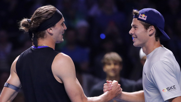 Alexander Zverev und Joel Schwärzler sehen sich schon am Montag wieder