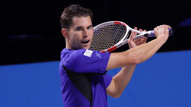 Dominic Thiem am Sonntagabend in der Wiener Stadthalle 