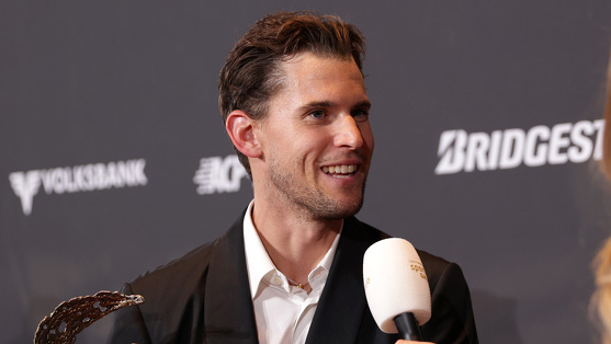 Dominic Thiem am Freitag bei der Sporthilfe-Gala in Wien