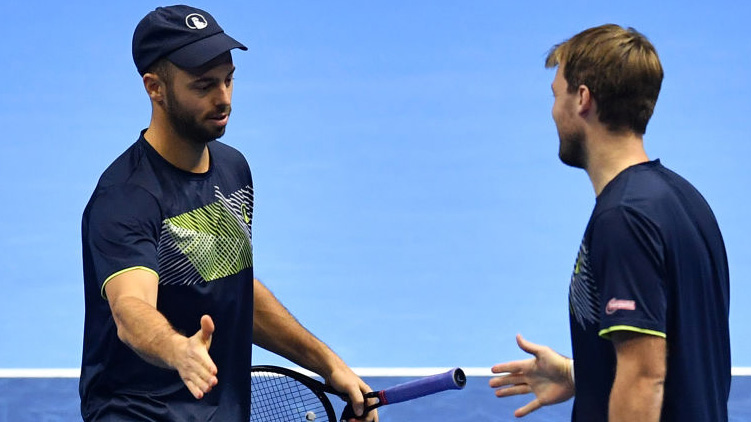 Tim Pütz und Kevin Krawietz spielen heute um ihren größten gemeinsamen Titel