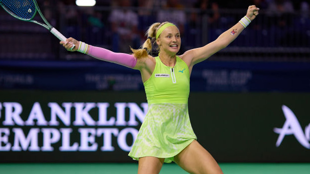 Rebecca Sramkova hat die Slowakei in das Halbfinale des Billie Jean King Cups 2024 gebracht