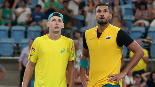 Alex de Minaur und Nick Kyrgios beim ATP Cup 2020