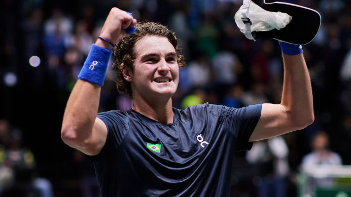 Joao Fonseca hat für Brasilien schon im Davis Cup gespielt