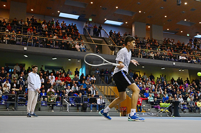 Dominic Thiem beim DTB-Tennis-Kongress in der Nähe von München