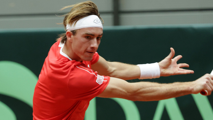 Lukas Neumayer am Freitag in Schwechat