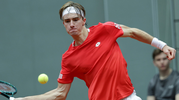 Lukas Neumayer zuletzt beim Davis Cup in Schwechat