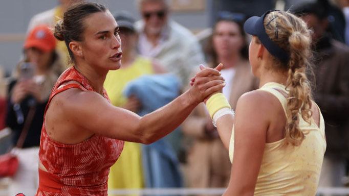 Nur in Roland-Garros 2024 musste Arena Sabalenka Mirra Andrea zum Sieg gratulieren